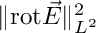 $\|\text{rot} \vec E\|^2_{L^2}$