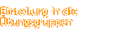 Einteilung in die bungsgruppen